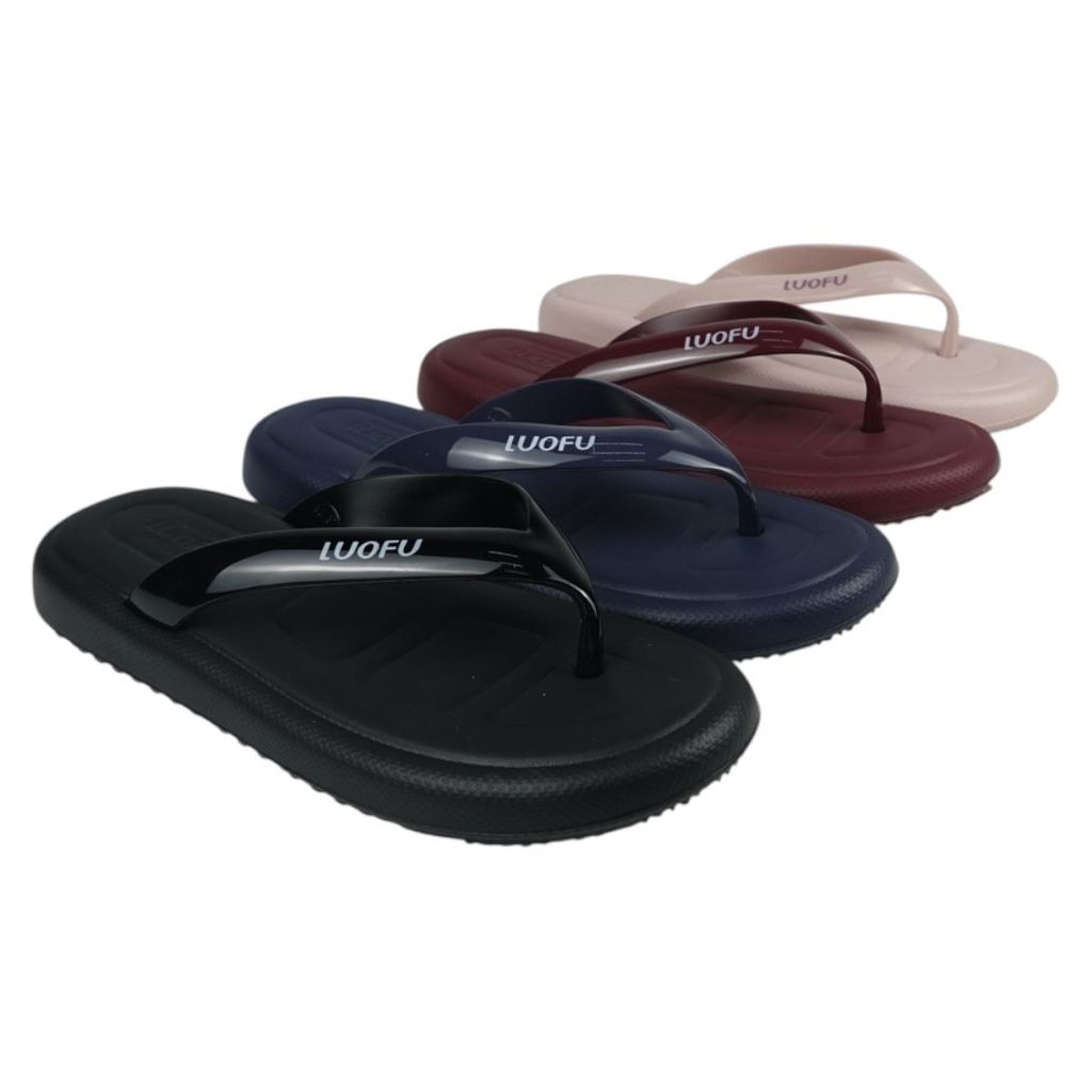 LUOFU Sendal Jepit Jelly Karet Eva Wanita E7196-WS [L01-2]