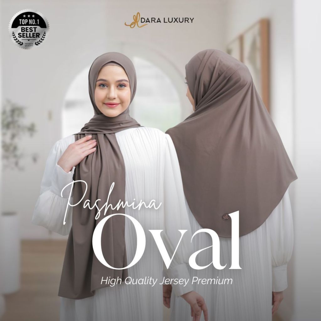 SODIALAM Dara Luxury | Nara | Hijab Pashmina Instan Oval Jersey Premium