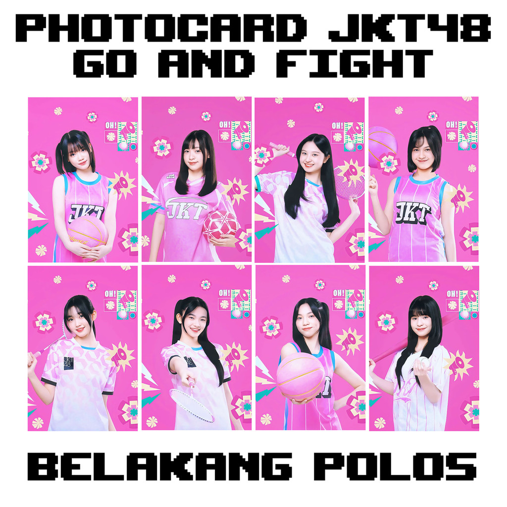 Photocard JKT48 GO AND FIGHT -KIMMY- LILY -MIKAELLA -NACHIA - OLINE - ERINE - ARALIE- TRISHA - Round