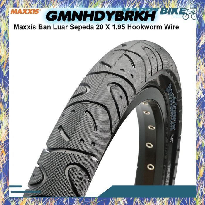 MAXXIS Tire Ban Luar Sepeda Lipat BMX Hookworm 20 x 1.95 Nylon