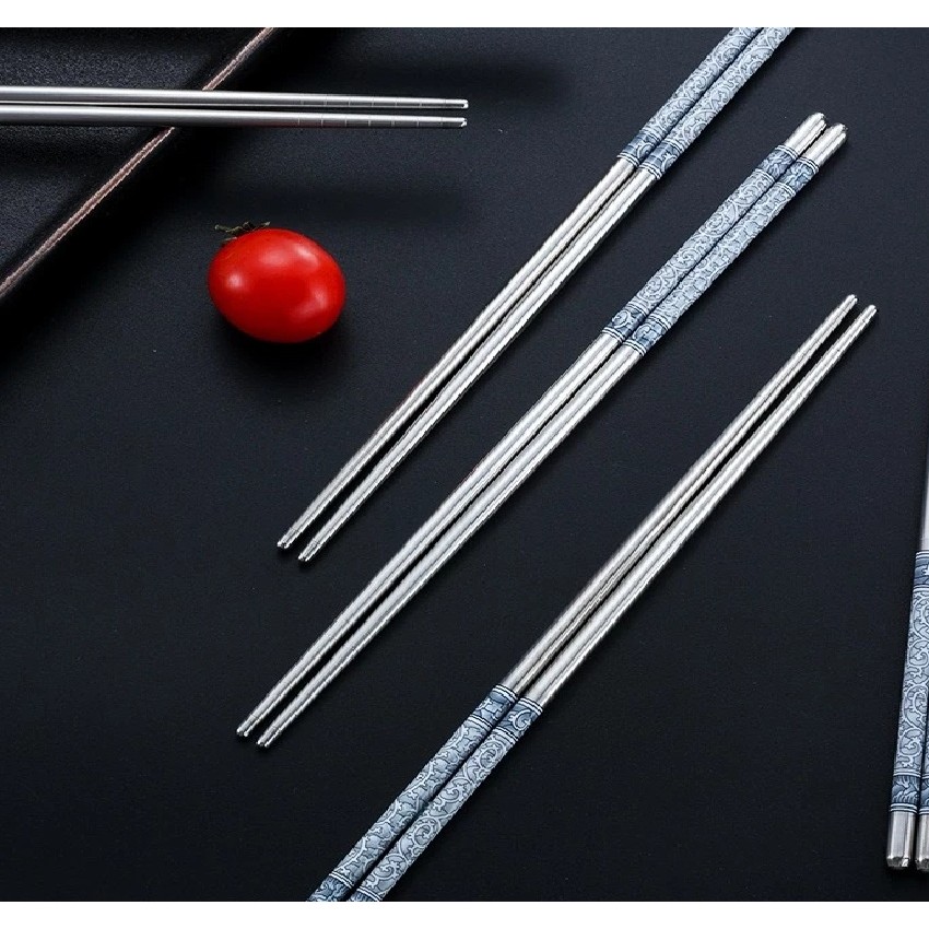 Sumpit Stainless Steel Sus 304 Satu Pasang Polos — 6