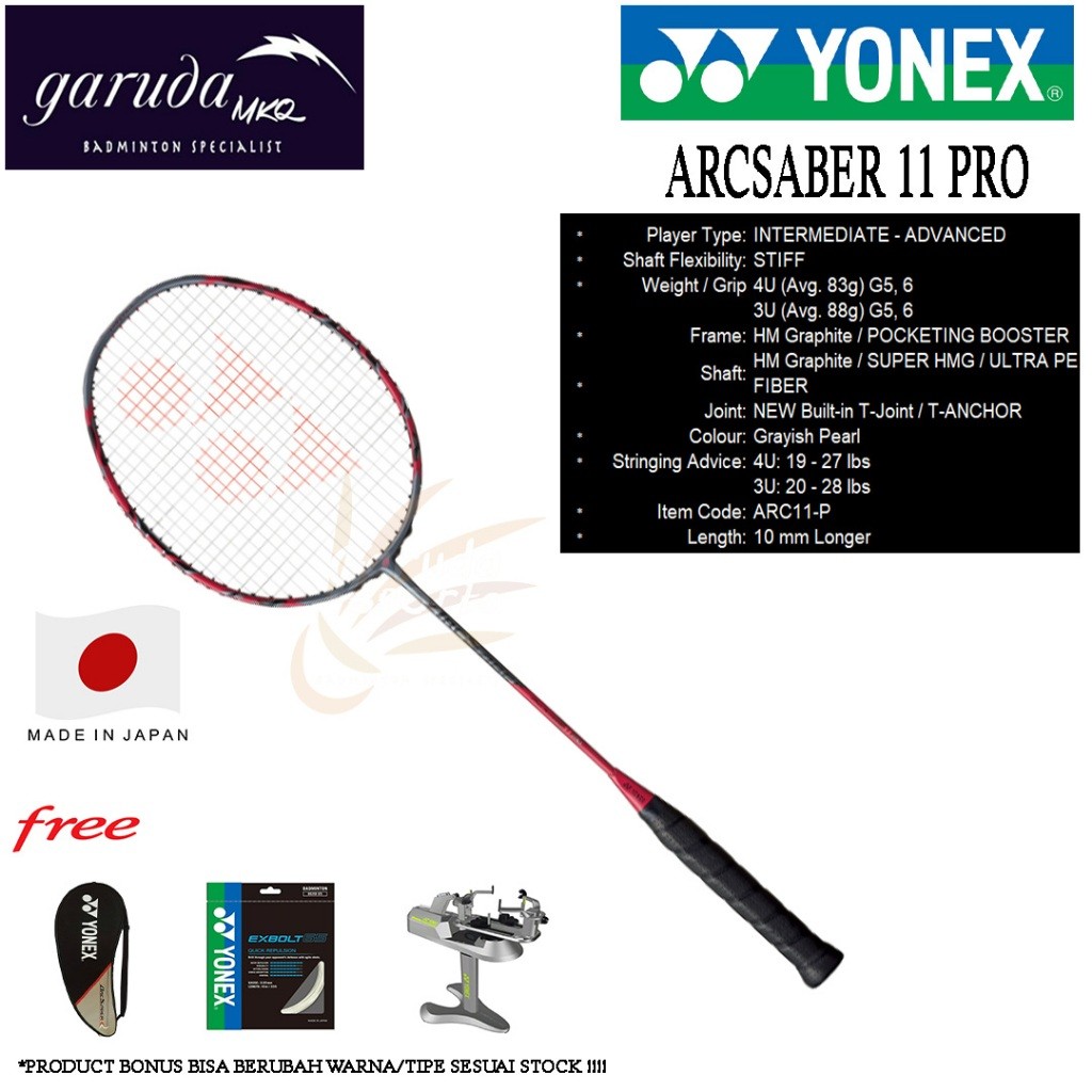 Raket Badminton Yonex Arcsaber 11 Pro / Raket Yonex Arcsaber11 Pro
