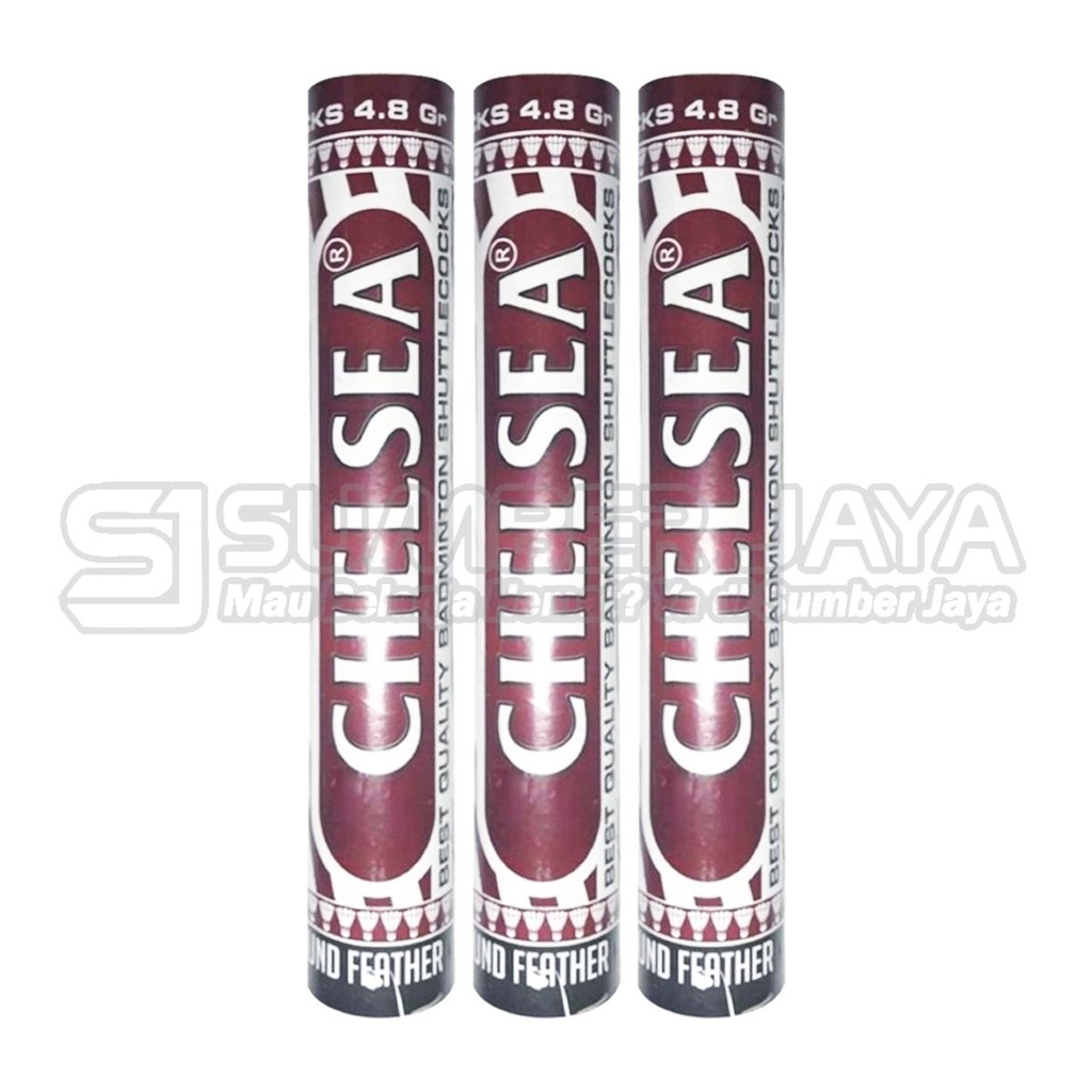 Shutlecock Badminton Kok Bulu Tangkis Chelsea Coklat