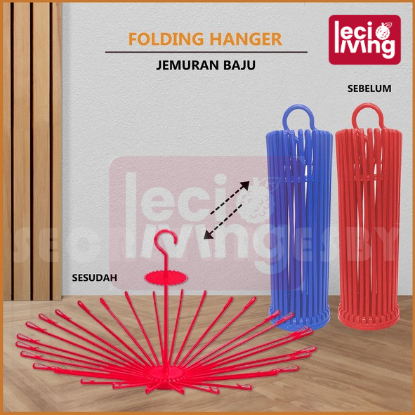 FOLDING HANGER - Gantungan Baju Putar / Gantungan Bayi / Jemuran Lipat