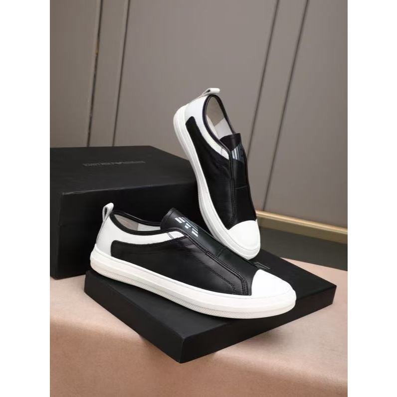 Merek Sepatu Pria  Sepatu Casual Baru Armani Sepatu kaki