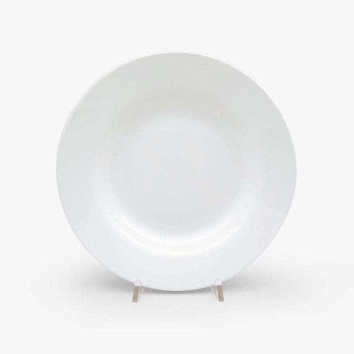 Piring Makan Cekung Keramik Putih 23 cm Isi 1