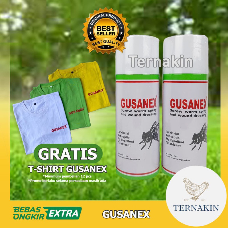 Gusanex Spray Obat Anti Lalat Untuk Luka Hewan 100% Original / Obat Sapi Kambing Anjing Kucing Dll.M