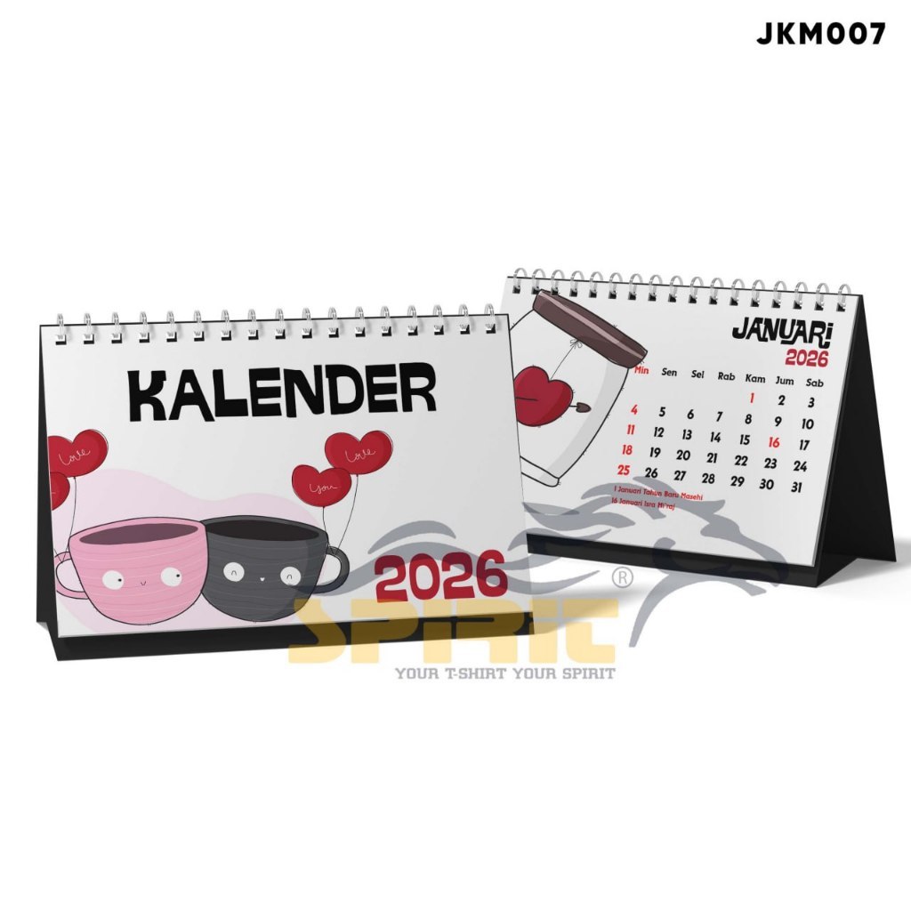 Kalender Meja Duduk 2026 Kalender Meja 2026 Aesthetic Kalender Duduk Cantik