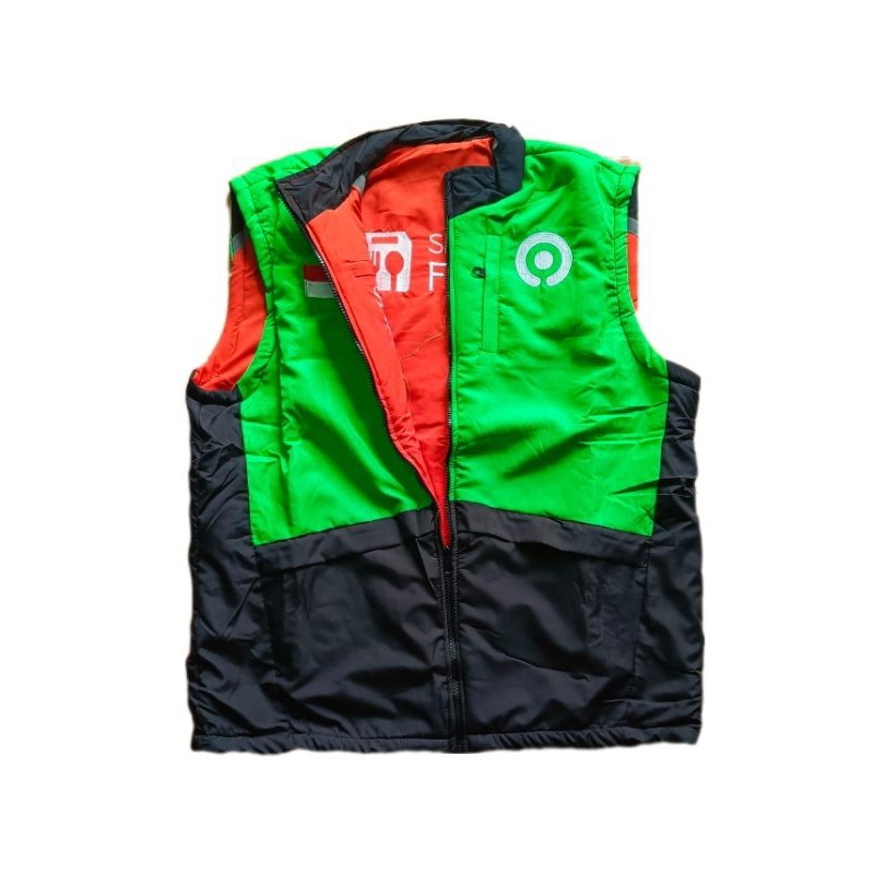 (Ganisa02) Rompi bolak-balik driver ojek online GOJ3K dan sopifud tebal murah berkualitas pria wanit