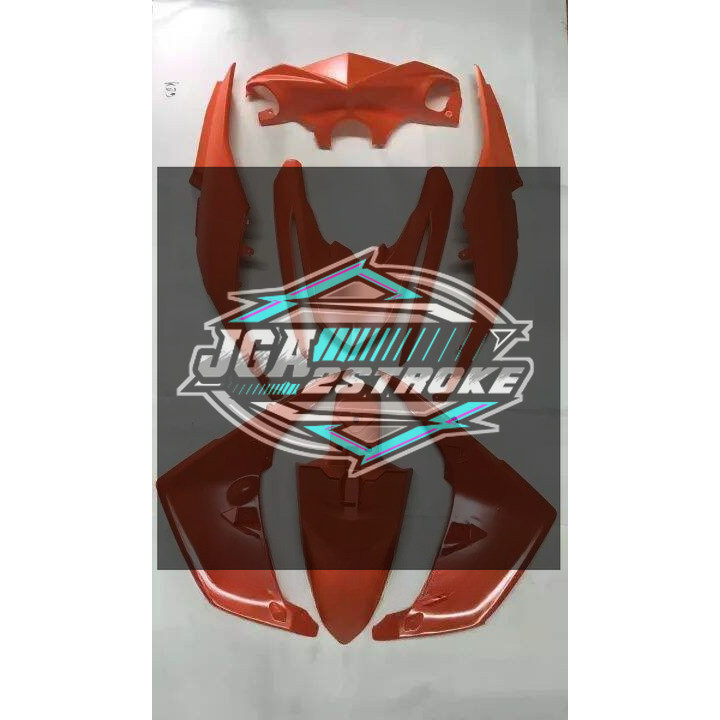 COVER BODY HALUS YAMAHA MIO M3 MIO Z 125 FULLSET BODI SET MIO Z MIO M3 125 WARNA ORANGE
