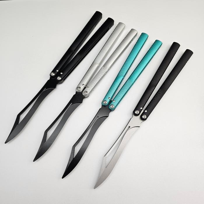 Balisong Trainer PHANTOM CNC Alluminium Alloy Handle Butterfly Knife