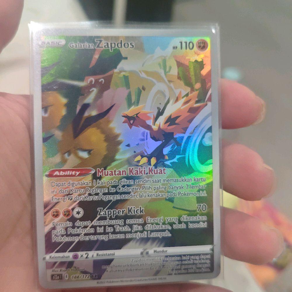 Galarian Zapdos s12a AR 188/172 Kartu Pokemon TCG Original