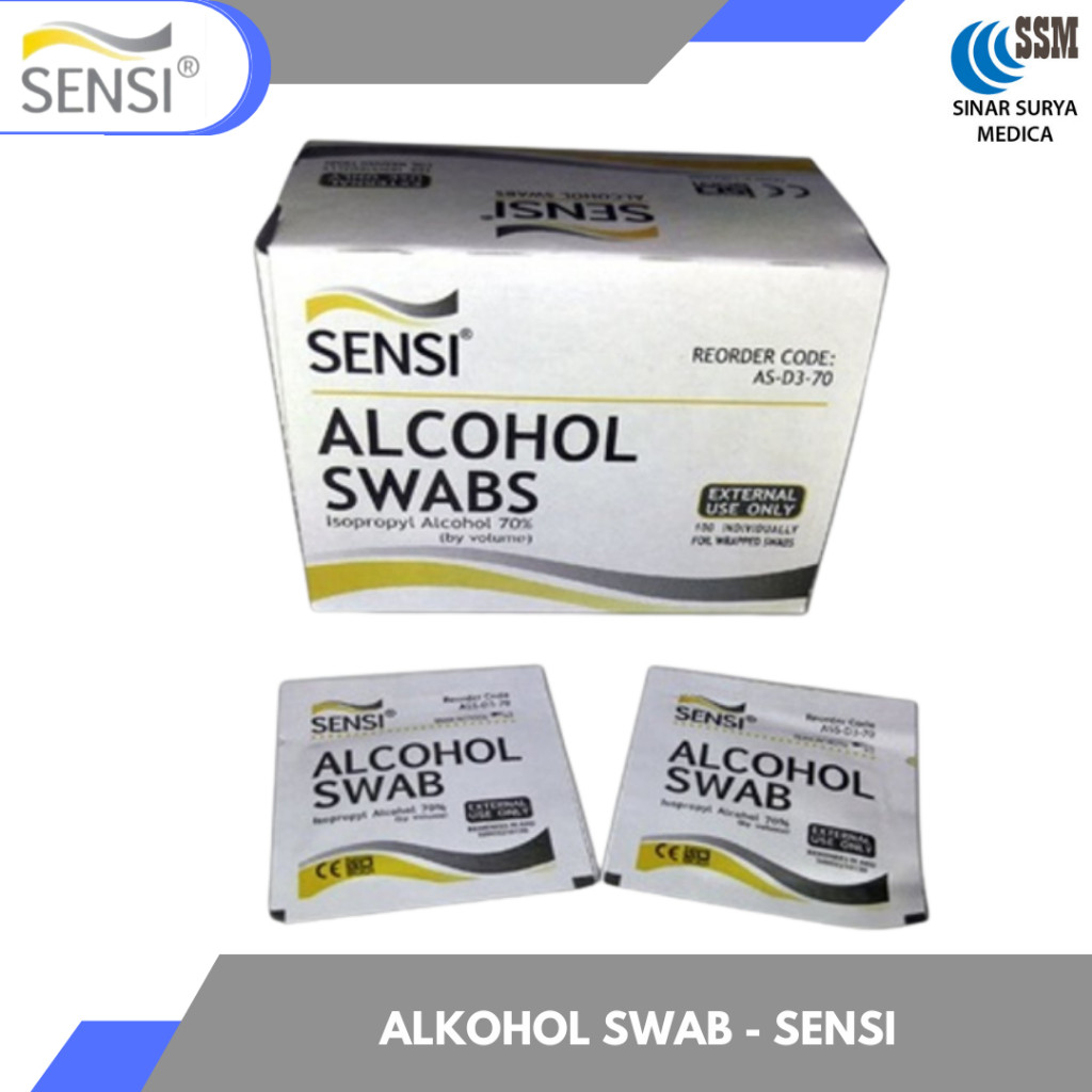 Alkohol Swab SENSI / Sensi Alkohol Swab / Tisu Alkohol 70%