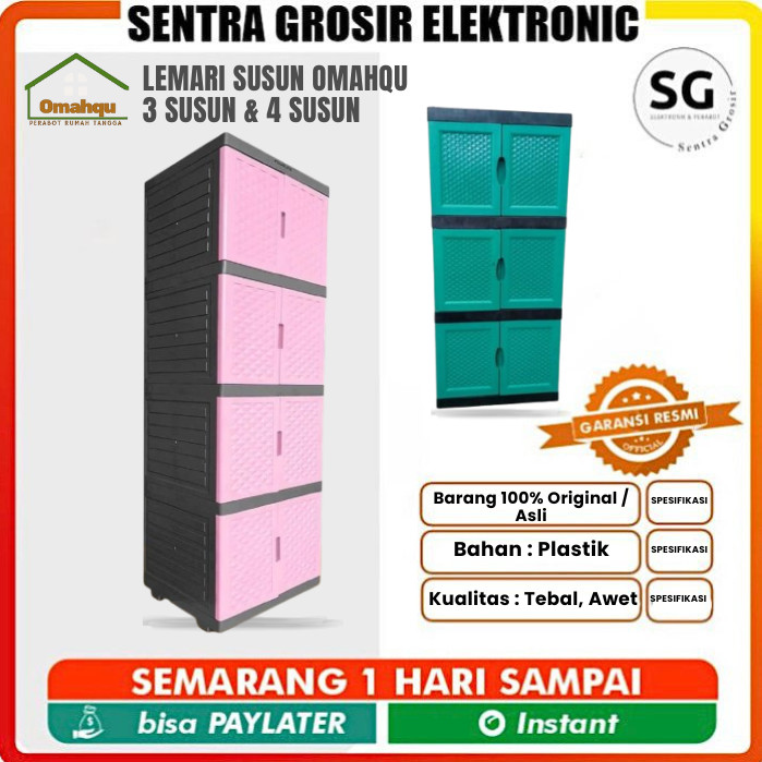 LEMARI PLASTIK TEBAL 4 / 5 SUSUN OMAHQU