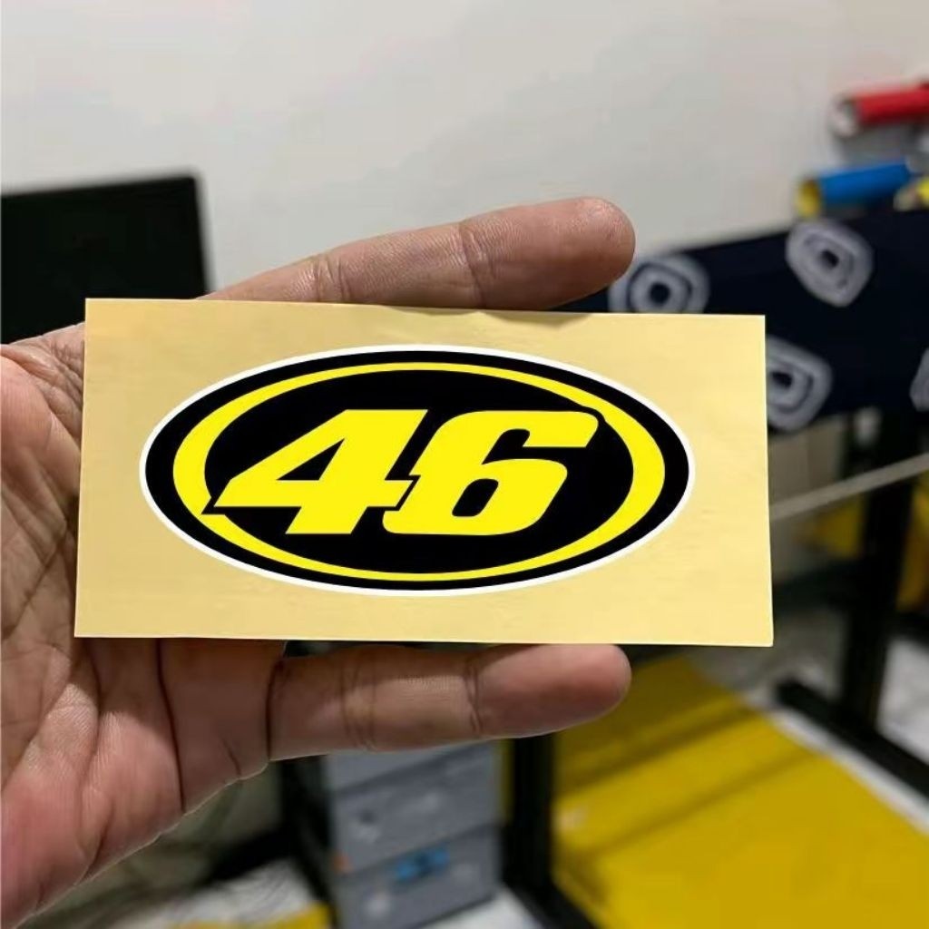 Sticker 46 Rossi, Stiker 46 Reflektive Nyala, Hp, Motor Stiker