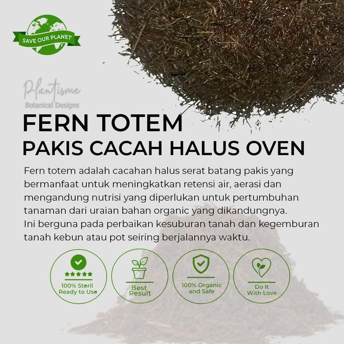 Media Tanam – Fermented Pakis Cacah Halus Oven Non Tanin Ideal Fern Totem Campuran Soil Mendukung Ak