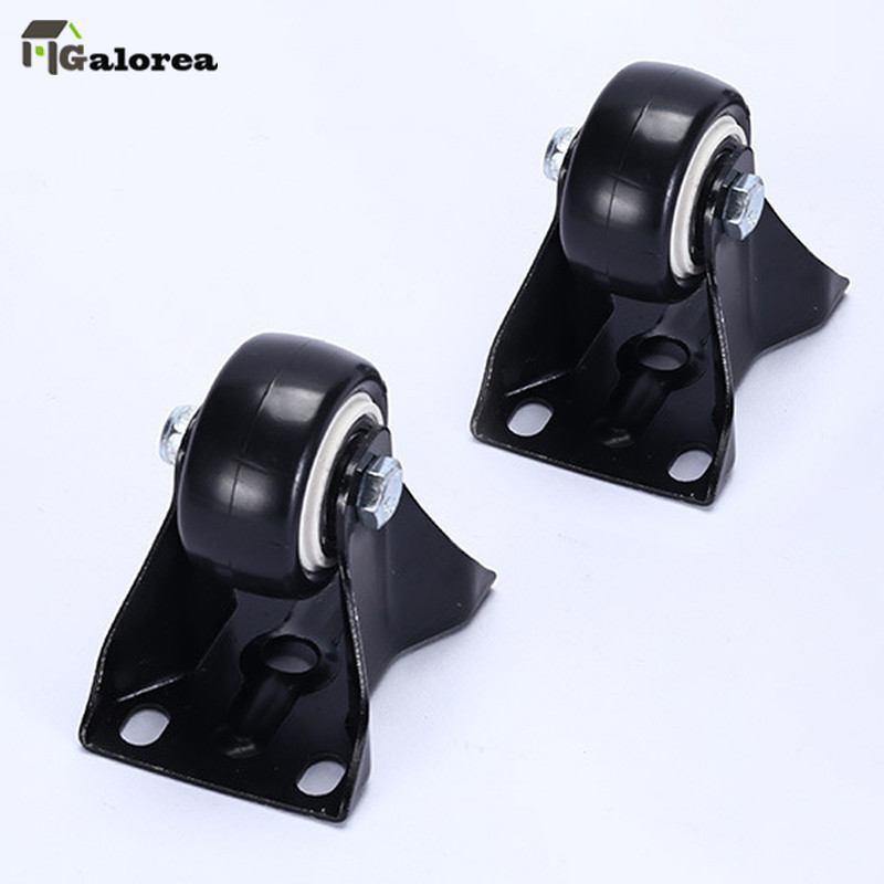 Galorea Roda Caster PVC Troli 1.5 Inch Black Roda Furnitur Rak Serbaguna