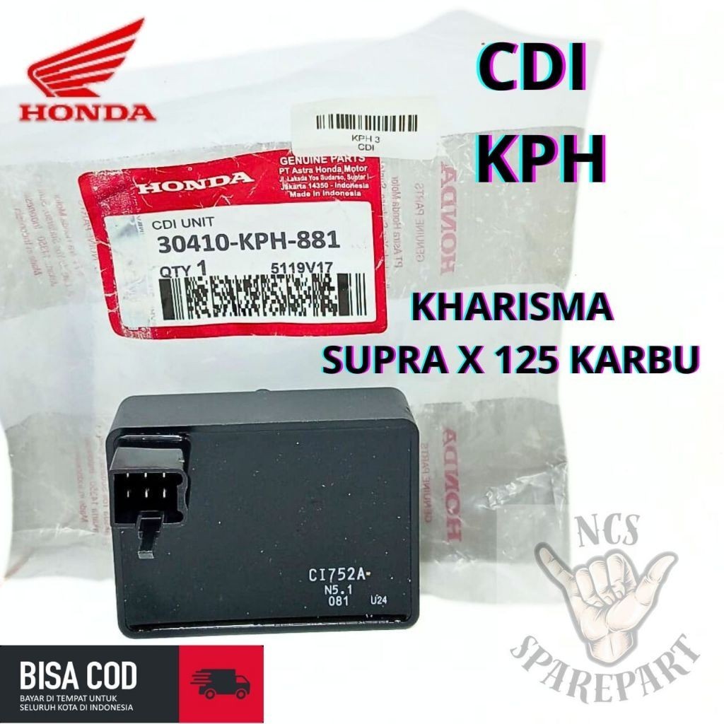 CDI Honda Kode KPH Motor Kharisma Supra X 125 Karbu 1000% Kualitas Original