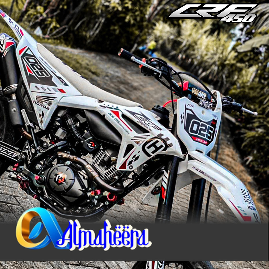0384 (COD) Sticker Decal CRF 450 FullBody Bebas Request Terbaru - Sticker Premium CRF Terbaru - Stic