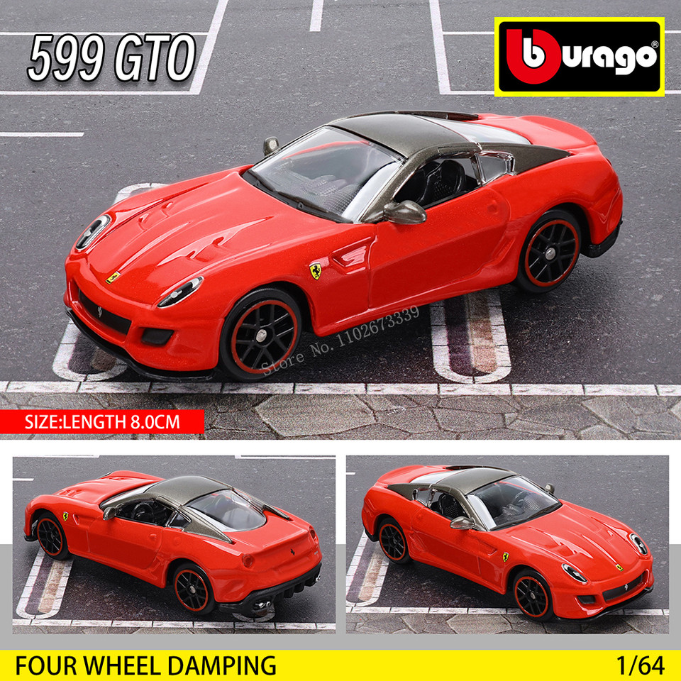 Bburago 1:64 genuine Ferrari SF90 SP1 458 ENZO F40 F12TDF SF90 car model series children's Christmas