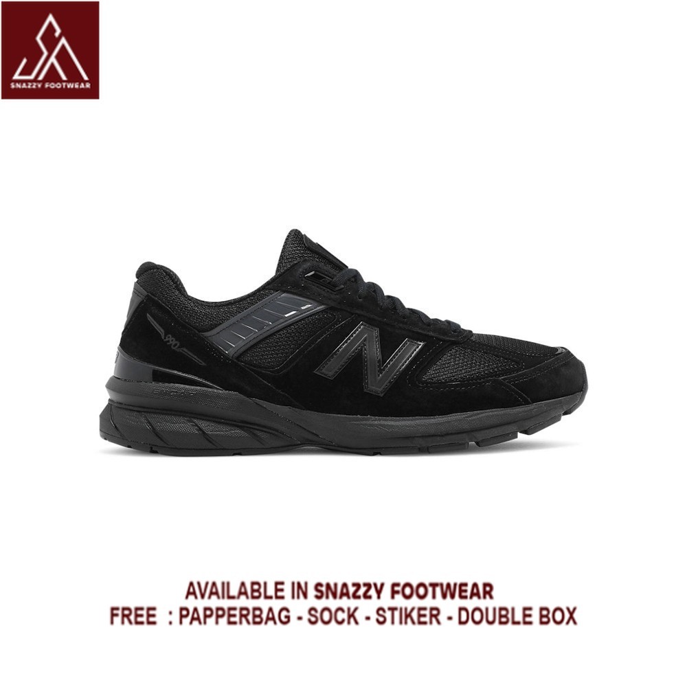 Sepatu Sneakers New Balance 990 V5 Triple Black M990BB5 100% Original Unisex