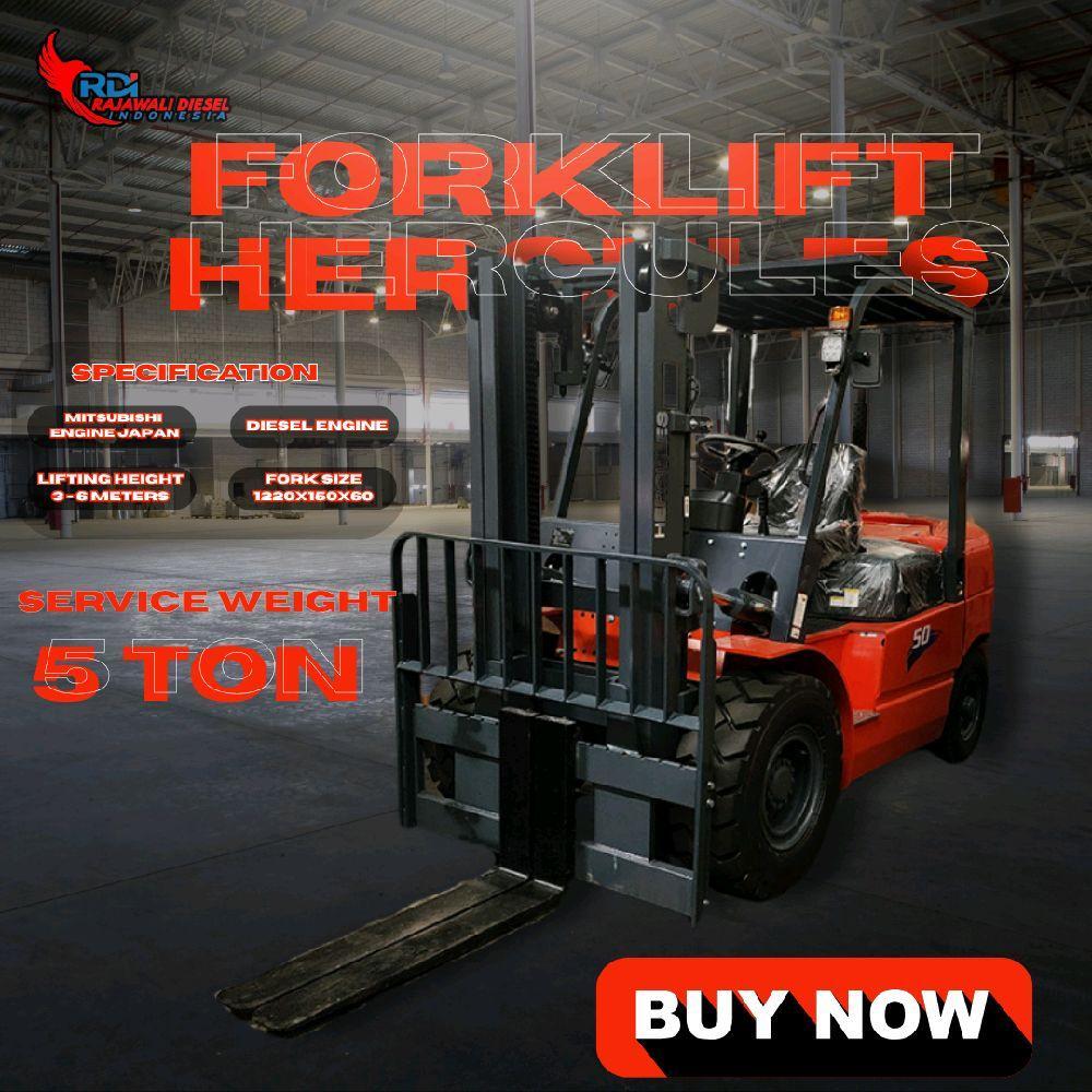 Forklift 5 Ton Hercules Diesel Isuzu Japan Technology