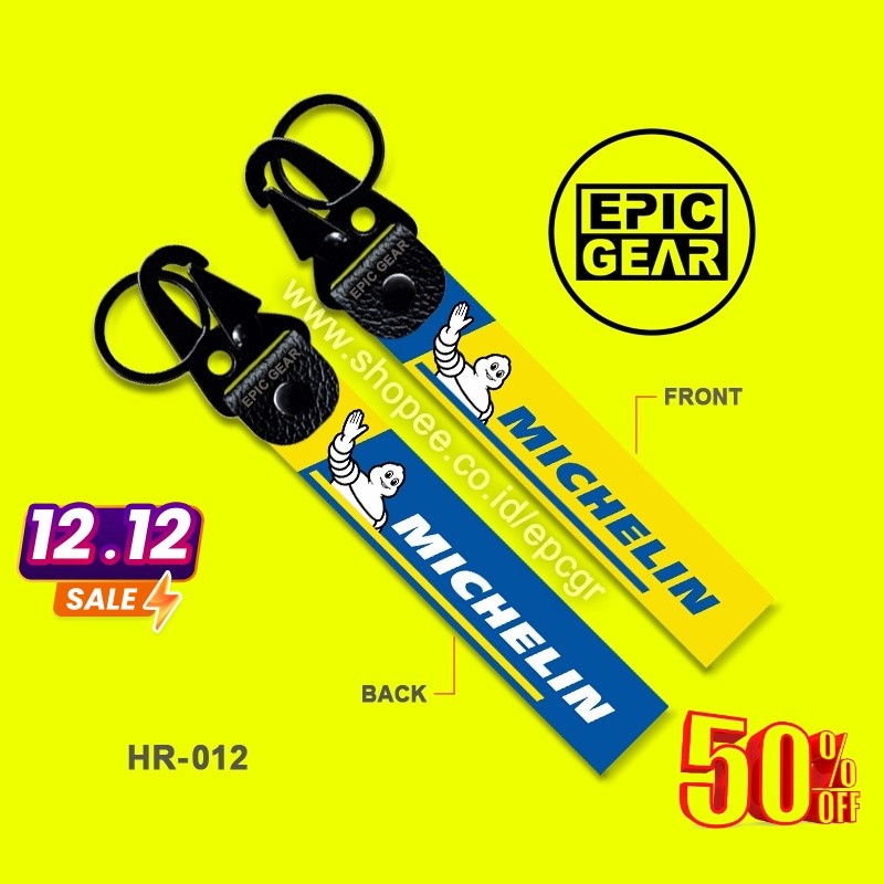 HIGH QUALITY GANTUNGAN KUNCI MICHELIN PREMIUM KEYCHAIN SEPEDA MOTOR LOGO SPONSOR MOTOGP MEREK BAN TU