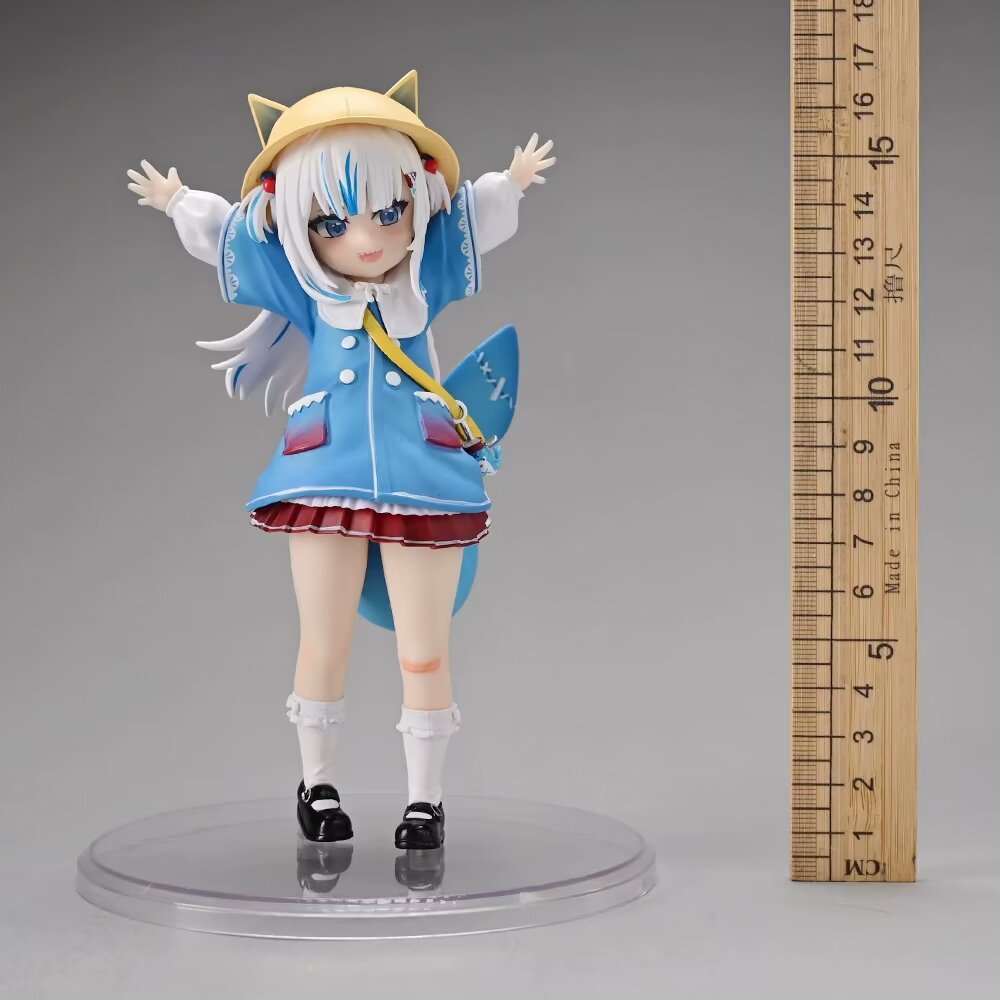 15cm Anime Cute Shark Hololive Action Figure Gk Kawaii Gawr Gura Figure Kindergarten Ver Figurine PV