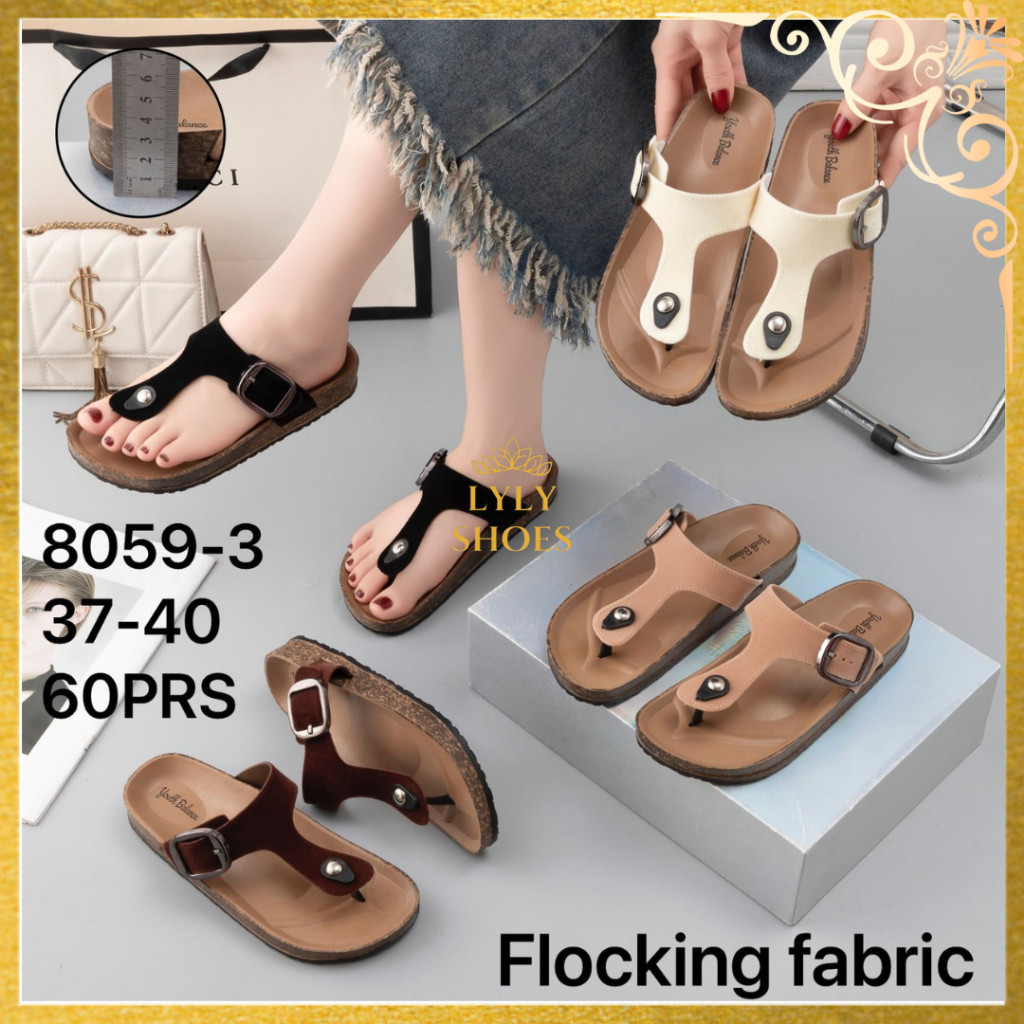 Sandal Jepit Karet Wanita Youth Balance Motif Gesper 8059-3
