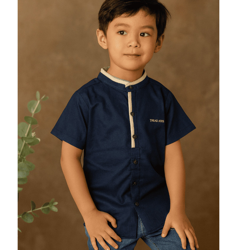 IB KIDS USON KODE 4225 (SISA SIZE 180 & 210) ATASAN KEMEJA KOKO KEMKO ANAK COWOK USON USIA 4 TAHUN-1