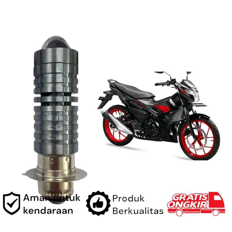 1pcs Lampu depan LED H6 Laser motor Suzuki Satria FU Koko