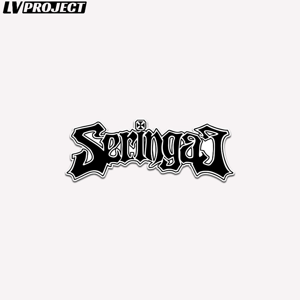 Stiker Logo Band Seringai Sticker Logo Black Metal Helm Motor Tumbler Laptop HP