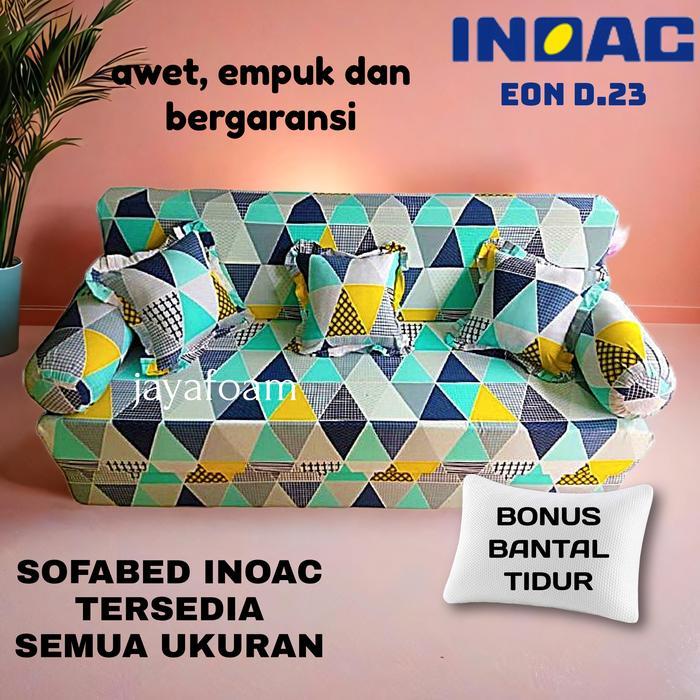 sofa bed/sofabed inoac ukuran 200x160x20 kasur busa - 200x90 single, 15 cm