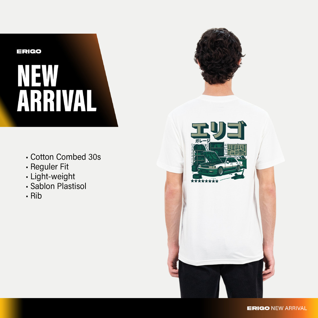 Erigo T-Shirt Grant White - Kaos Unisex