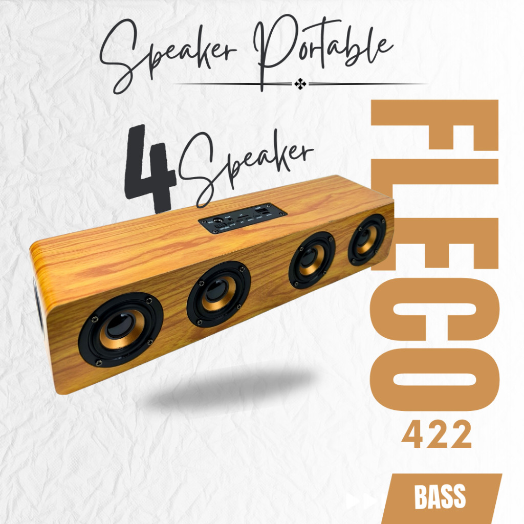 COD Speaker Portable Soundbar Fleco F-422 Super Bass