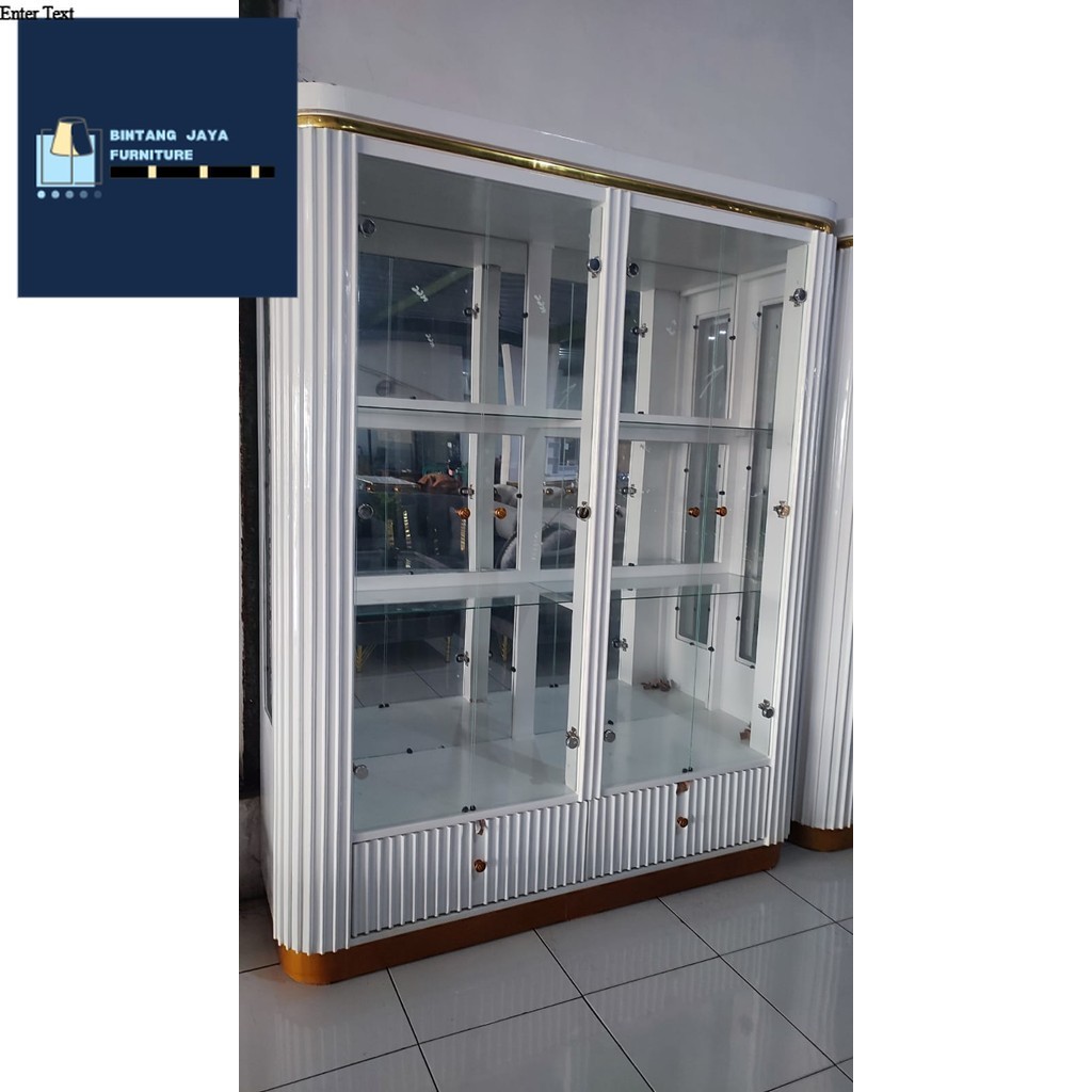 Bufet Kristal Lemari Pajangan Kristal Bufet Hias Kristal BUFET KRISTAL MINIMALIS TERBARU