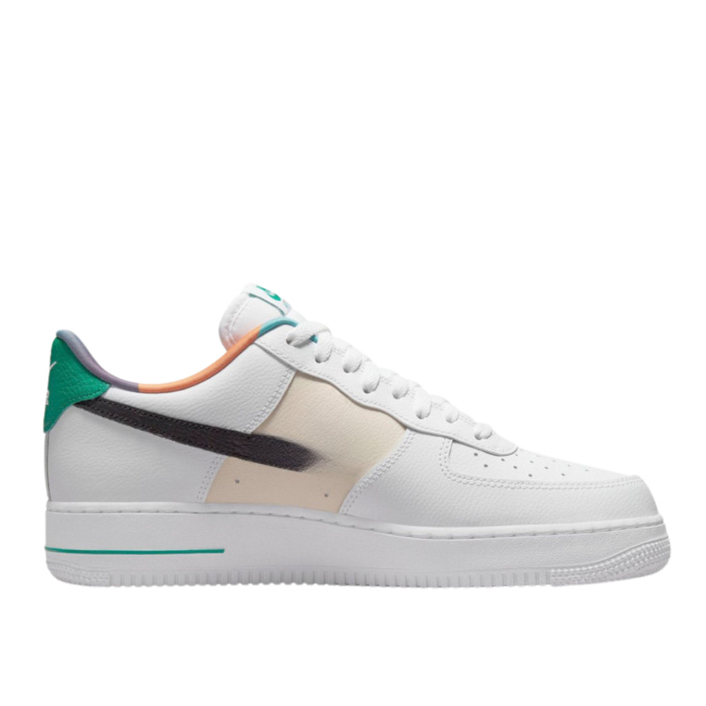 Sepatu Sneaker Air Force 1 Low Embedded White Green Black Original