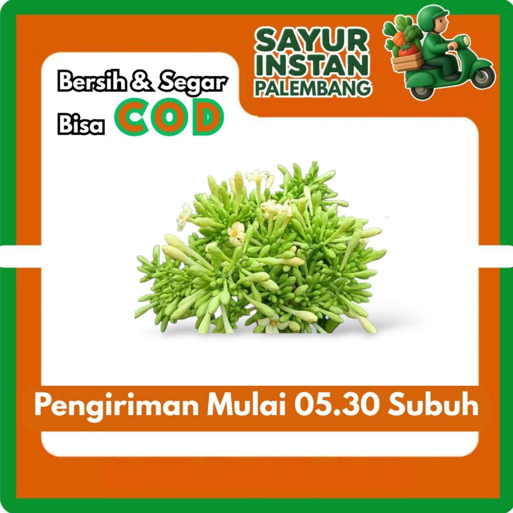Bunga Pepaya 100 Gram - Toko Sayur Sayuran  Segar Palembsng - Sayur Instan Palembang