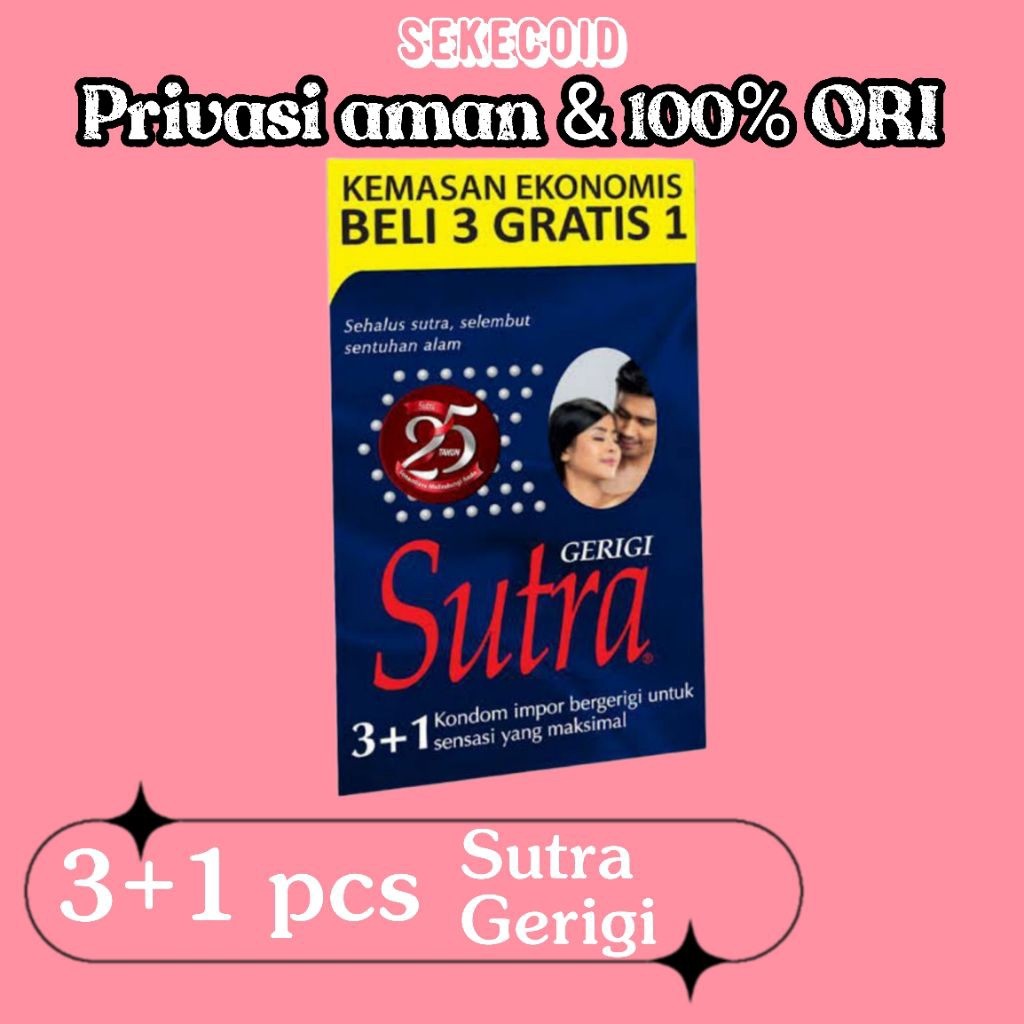 PROMO DISINI READY STOK BANYAK COD Promo Kondom Sutra Kondom Gerigi - 3+1 Pcs