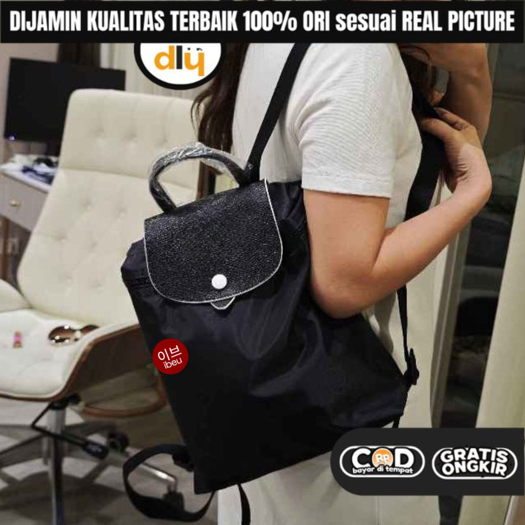 PROMO Tas Ransel BackPack Wanita Kecil Mini Korea Style Premium Kulit ANTI AIR Remaja Kulit Asli