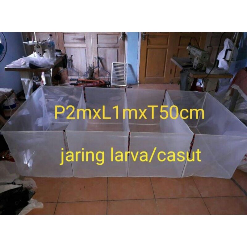 Promo Keramba Ikan Kecil Jaring Kain Halus Sekat 4 Kelambu Ikan Jaring Tetas Burayak Ikan Larva Berk