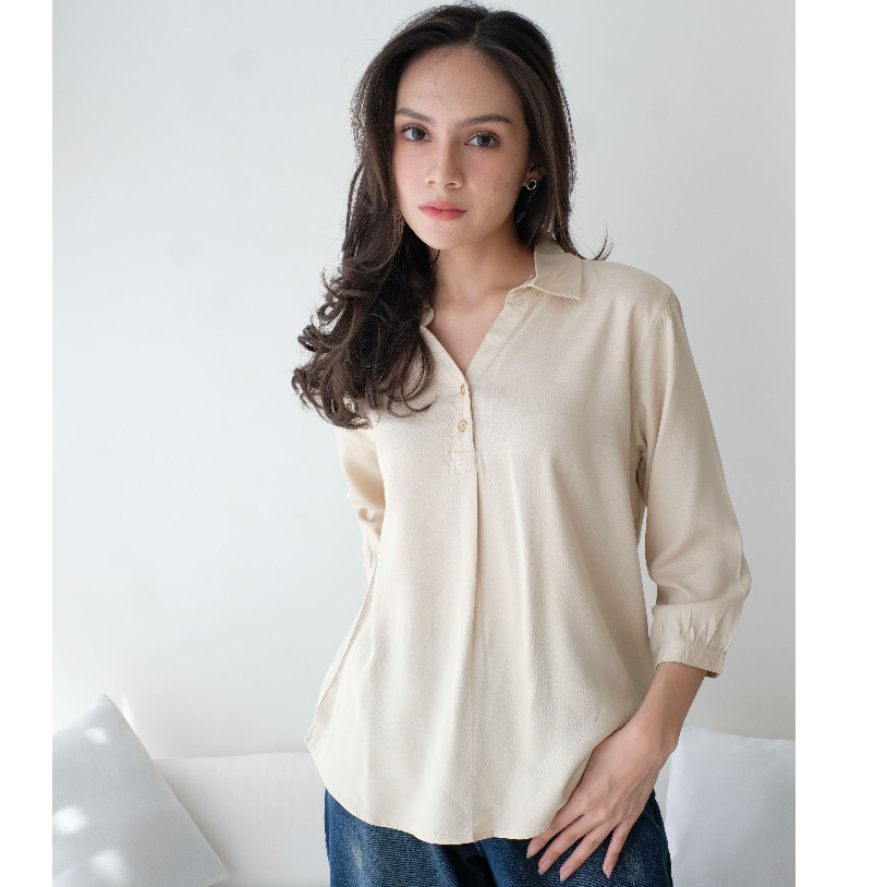 RILLEY -Kemeja Blus Keisha | Blus Wanita BahanRayon Twill