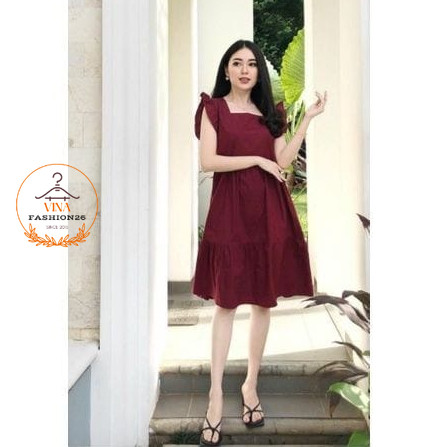 Atasan Wanita Hanji Dress Wanita Korean Style Voxy Premium