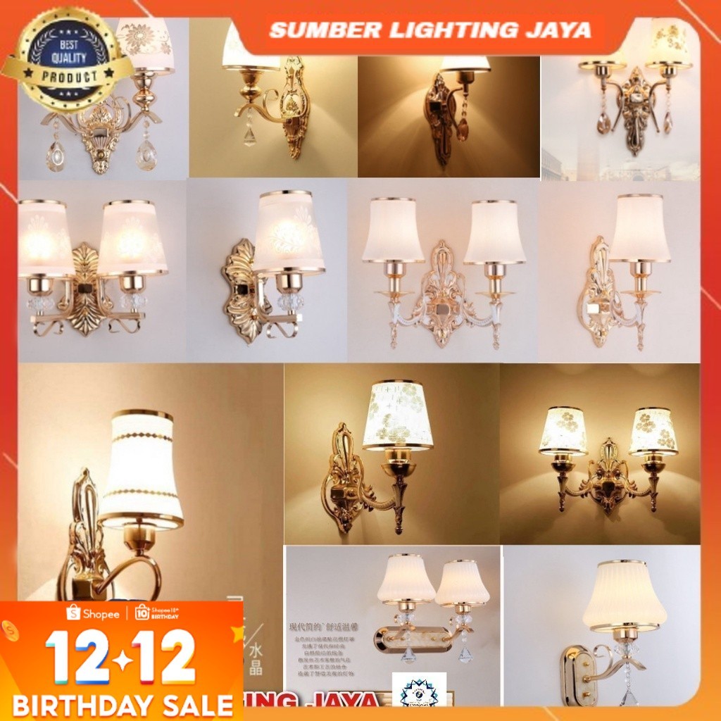 COD & READY STOK LAMPU HIAS LED DINDING GAYA NORDIC / LAMPU DINDING MEWAH / LAMPU HIAS