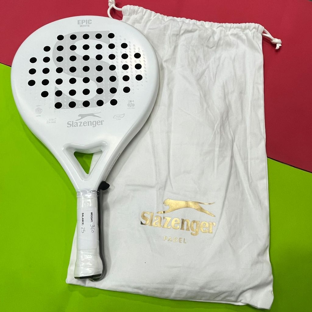 Racket Padel Raket Slazenger Panther Series Epic White