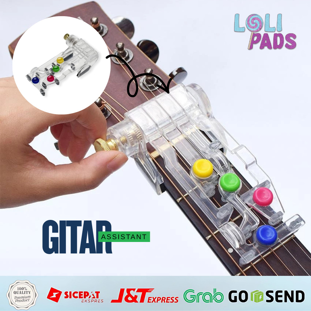 Aksesori Gitar Chord Buddy Gitar Anti Sakit Alat Bantu Mengajar untuk Belajar