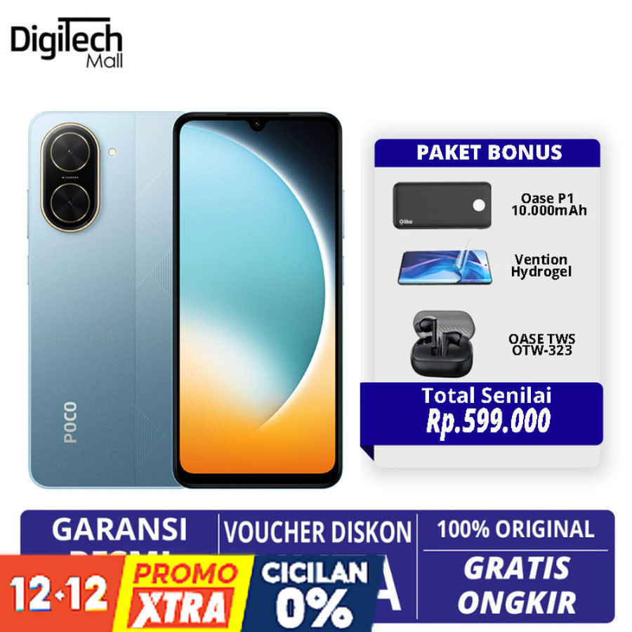 Xiaomi Poco C71 4/128GB Black Blue Gold Garansi Resmi Official Store