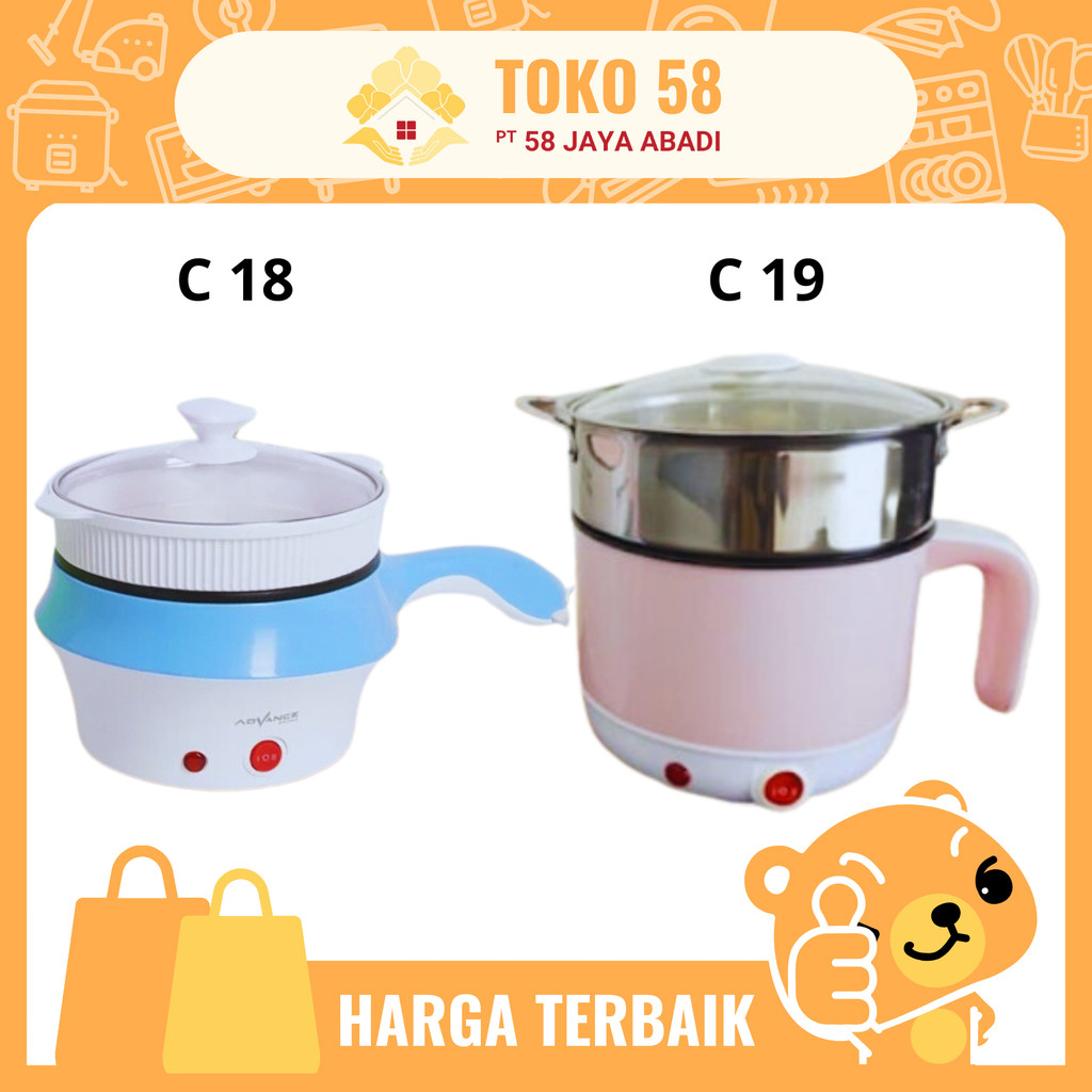 [COD] Warmer Steamer ADVANCE C 18  & C 19 / Panci Listrik Multifungsi ADVANCE