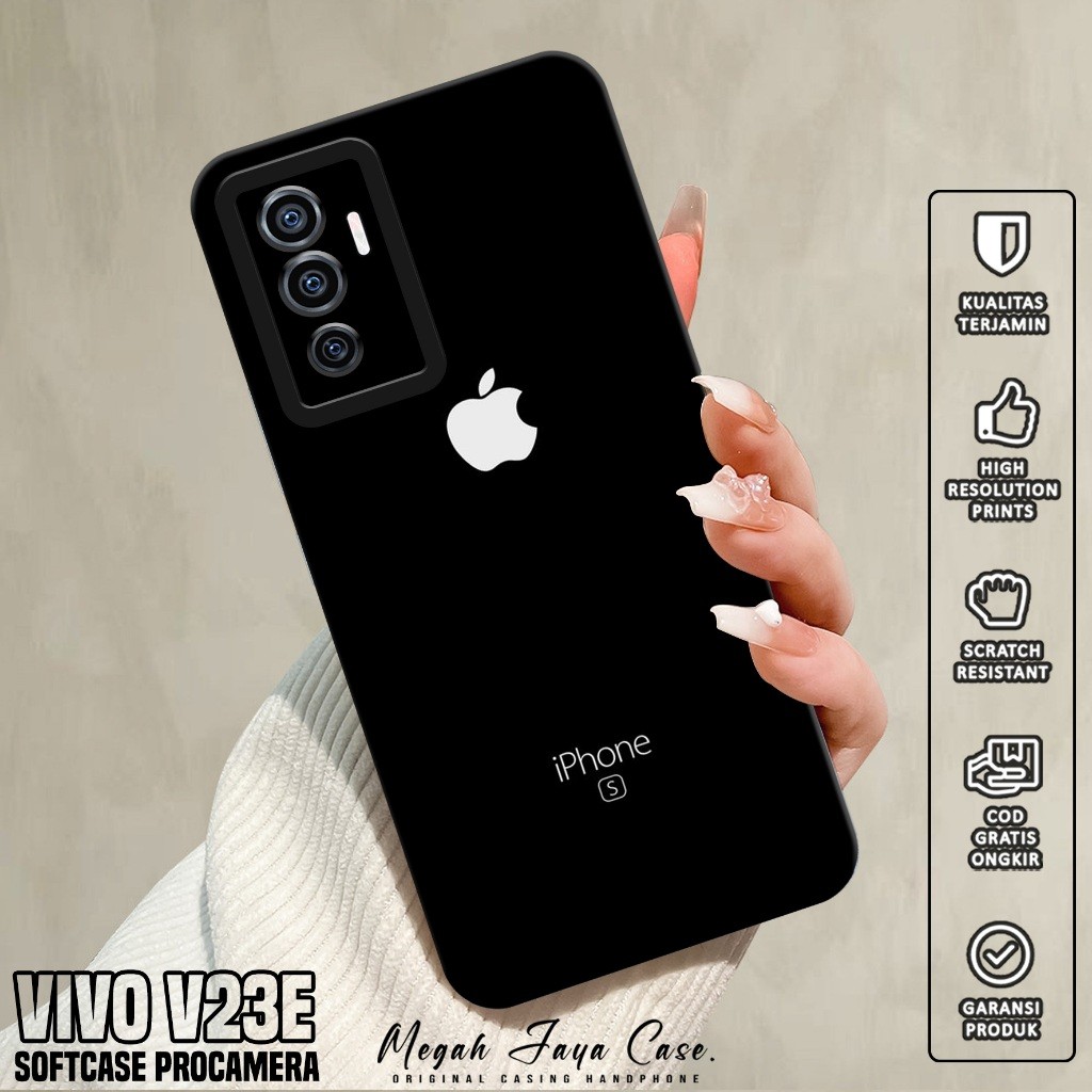 Softcase Hp VIVO V23E - Case Hp VIVO V23E Motif BRAND - Softcase Pro Camera - Silikon Hp VIVO V23E -