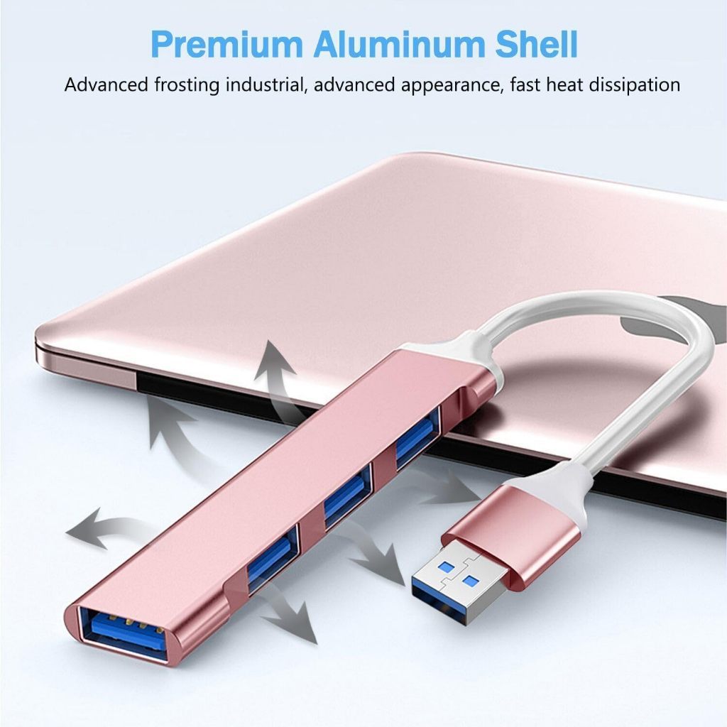 Bbs - USB 3.0 HUB 4PORT aluminium / USB 3.0 Hub 4port IB / USB Hub Bagus